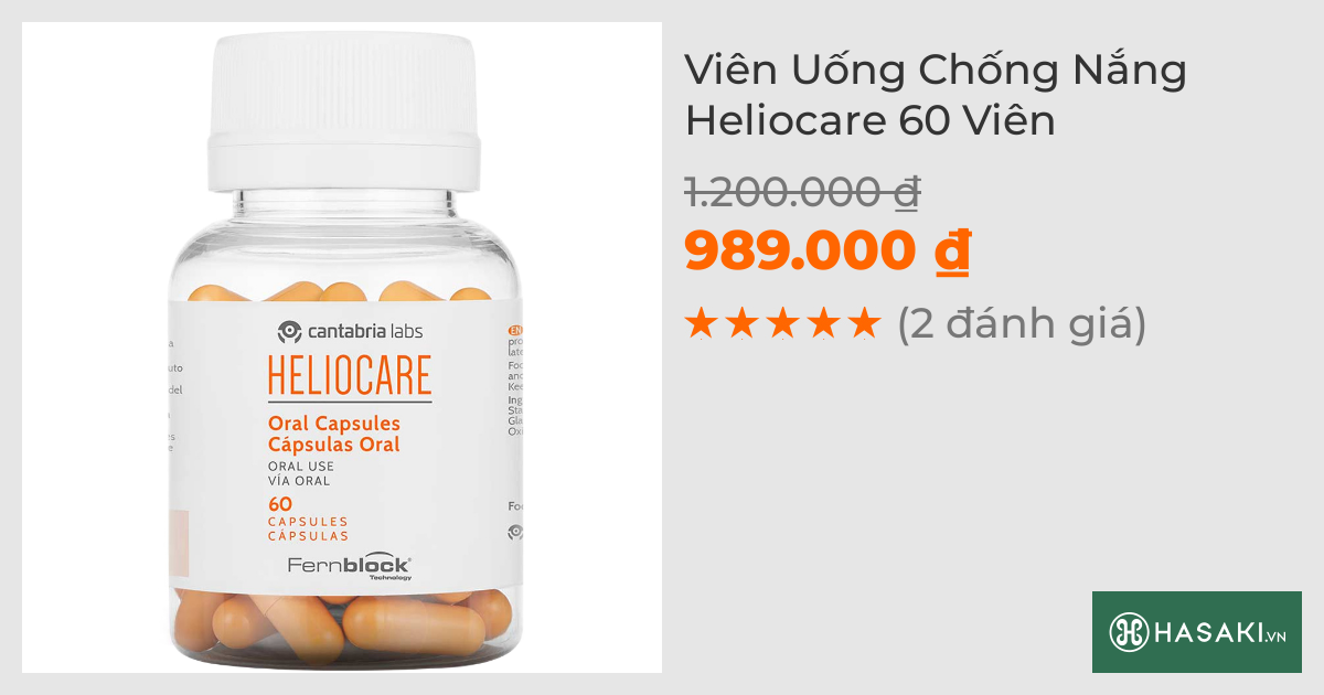 Viên Uống Chống Nắng Heliocare 60 Viên