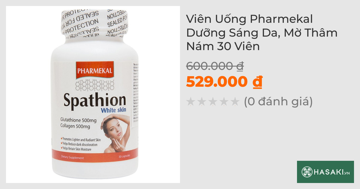 Viên Uống Pharmekal Dưỡng Sáng Da, Mờ Thâm Nám 30 Viên