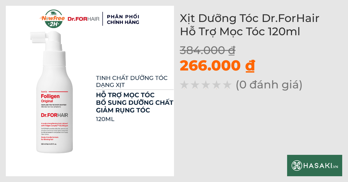 Xịt Dưỡng Tóc Dr.ForHair Hỗ Trợ Mọc Tóc 120ml