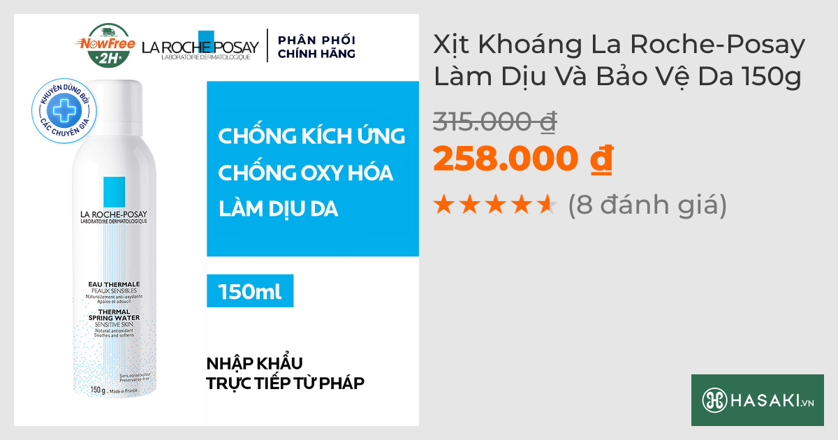 Xịt Khoáng La Roche-Posay Làm Dịu Và Bảo Vệ Da 150g