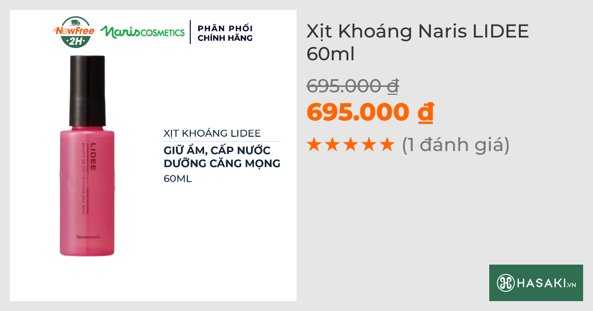 Xịt Khoáng Naris LIDEE 60ml