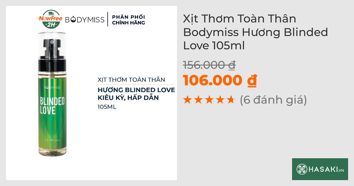 Xịt Thơm Toàn Thân Bodymiss Hương Blinded Love 105ml