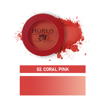 Phấn Má Hồng Horus 02 Coral Pink Màu Hồng Đào 4g
