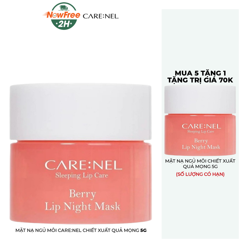 Tặng: CARE:NEL Lip Night Mask 5g #Berry (Sl có hạn)