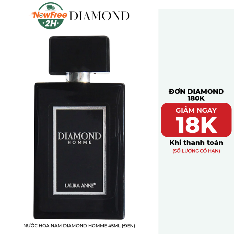 Nước Hoa Nam Diamond Homme 45ml (Đen)