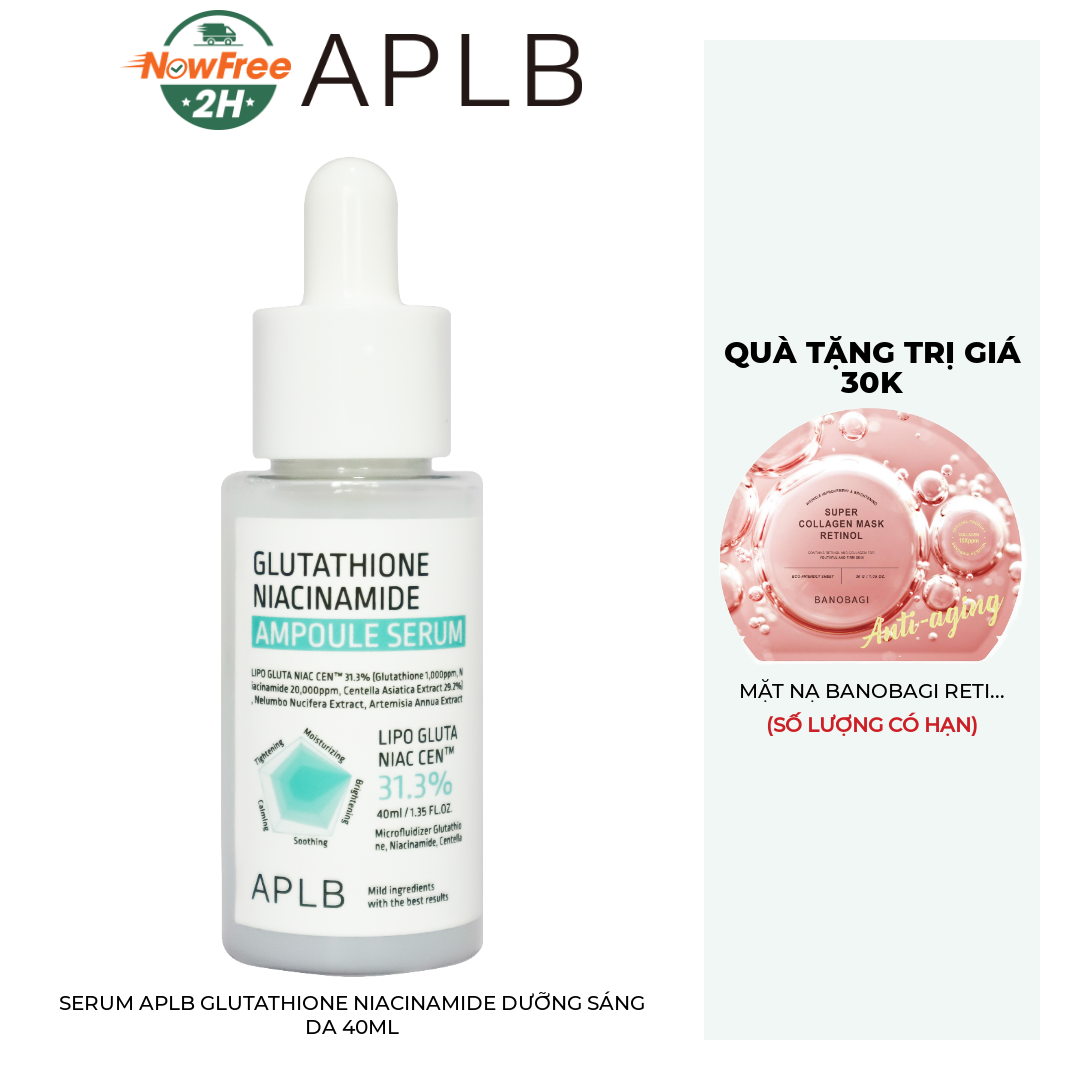 Serum Aplb Glutathione Niacinamide Dưỡng Sáng Da 40ml Hasaki Vn