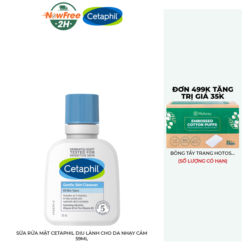 Tặng: Sữa Rửa Mặt Cetaphil 59ml (SL có hạn)