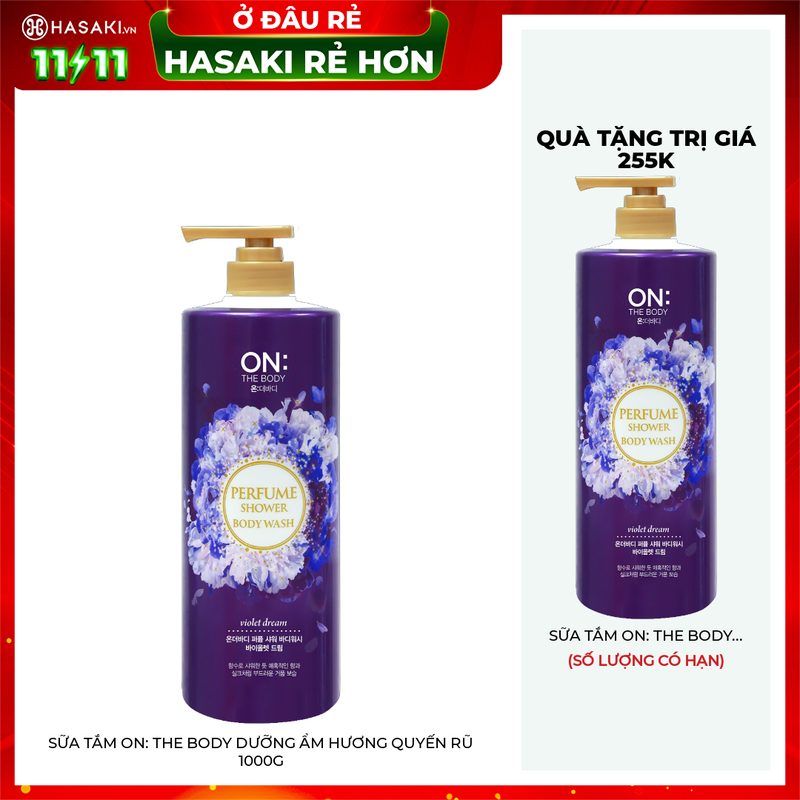 Tặng: Sữa Tắm On The Body Dưỡng Ẩm 1000g (SL Có Hạn)