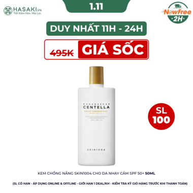 Kem Chống Nắng Skin1004 Cho Da Nhạy Cảm SPF 50+ 50ml