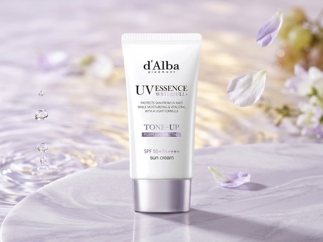 Kem Chống Nắng d'Alba Nâng Tông Tím Hiệu Chỉnh Sắc Da 50ml