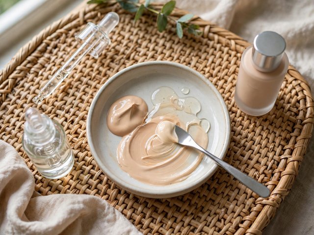 Tỷ lệ pha trộn kem nền và serum như thế nào là đúng?