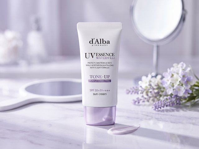 Kem Chống Nắng d'Alba Nâng Tông Tím Hiệu Chỉnh Sắc Da 50ml