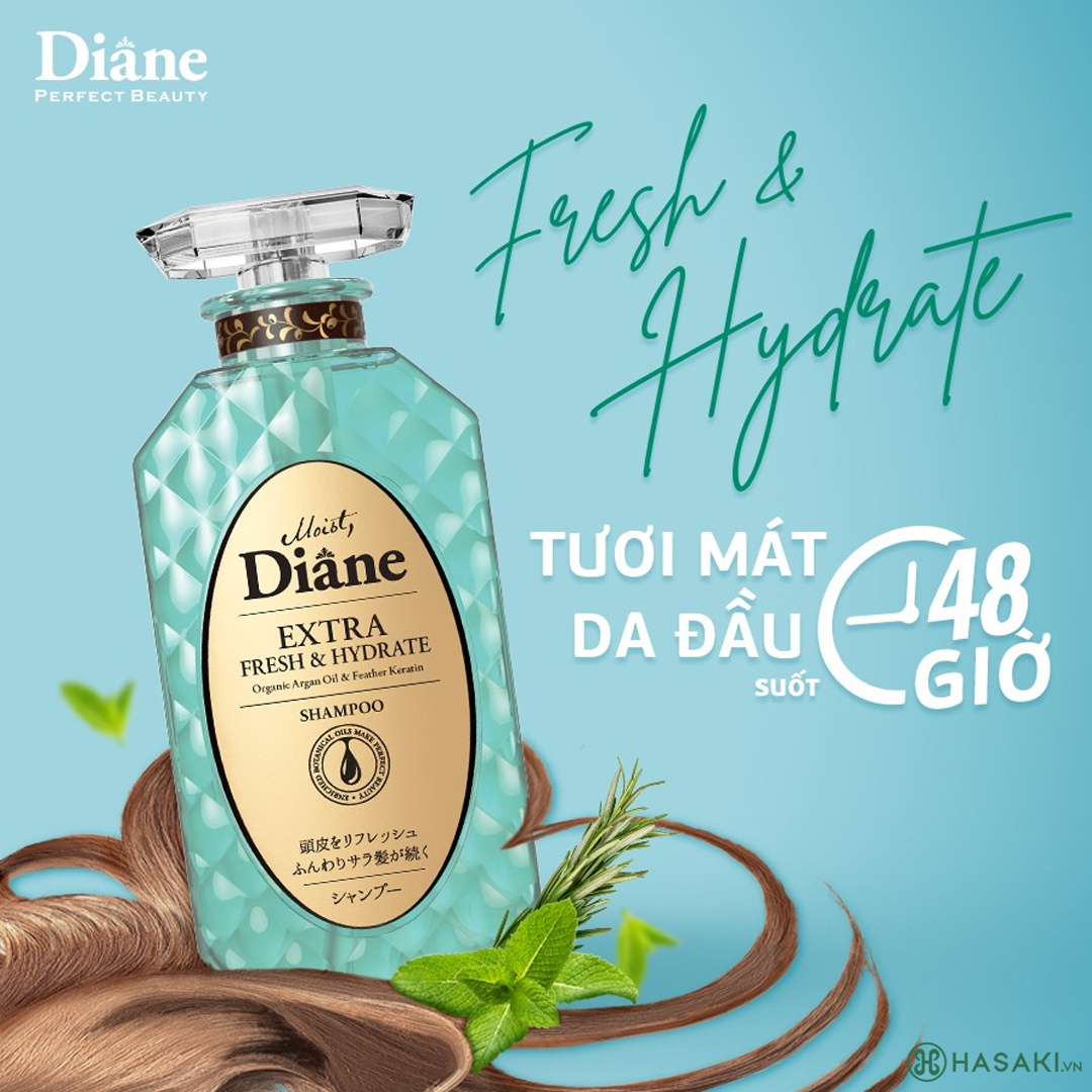 Dầu Gội Diane Sạch Dầu Và Tươi Mát Da Đầu 450ml đã có mặt tại Hasaki 