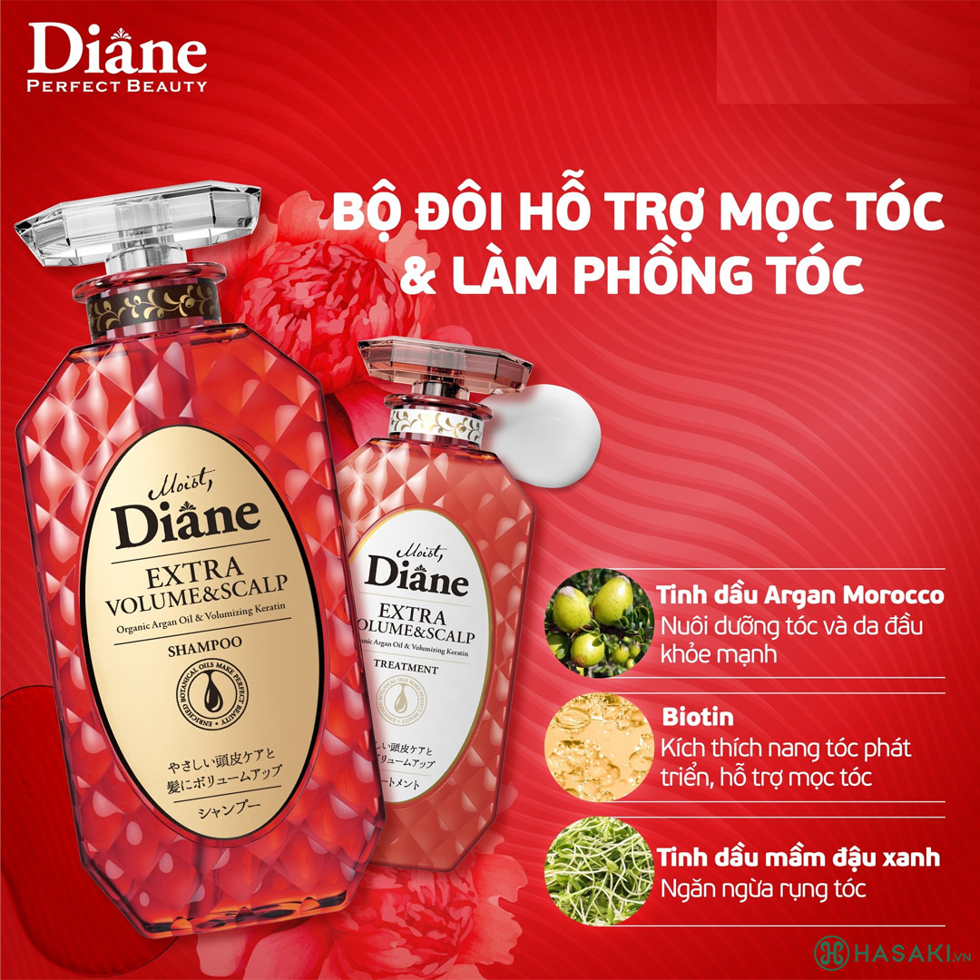 Dầu Gội Diane Extra Volume & Scalp Shampoo 450ml đã có mặt tại Hasaki 