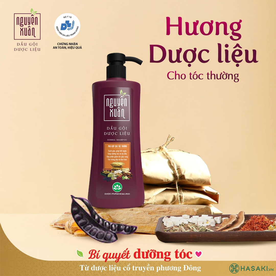 Dầu Gội Dược Liệu Nguyên Xuân Cho Tóc Thường 450ml