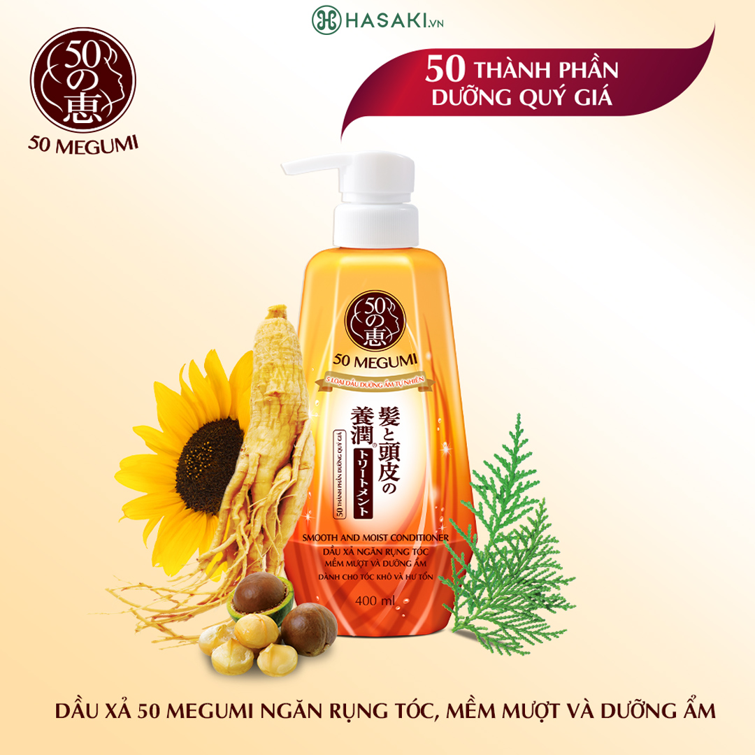 Dầu Xả 50 Megumi Smooth And Moist Conditioner