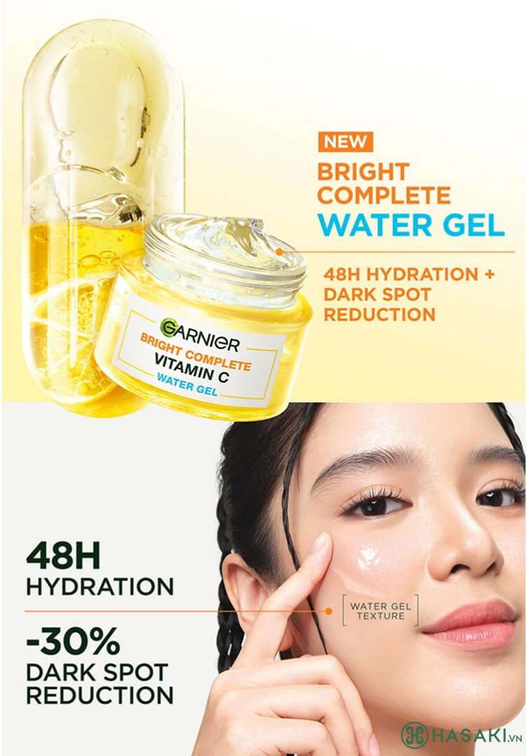 Gel Dưỡng Ẩm Garnier Mỏng Nhẹ Cấp Ẩm, Sáng Da 50ml đã có mặt tại Hasaki