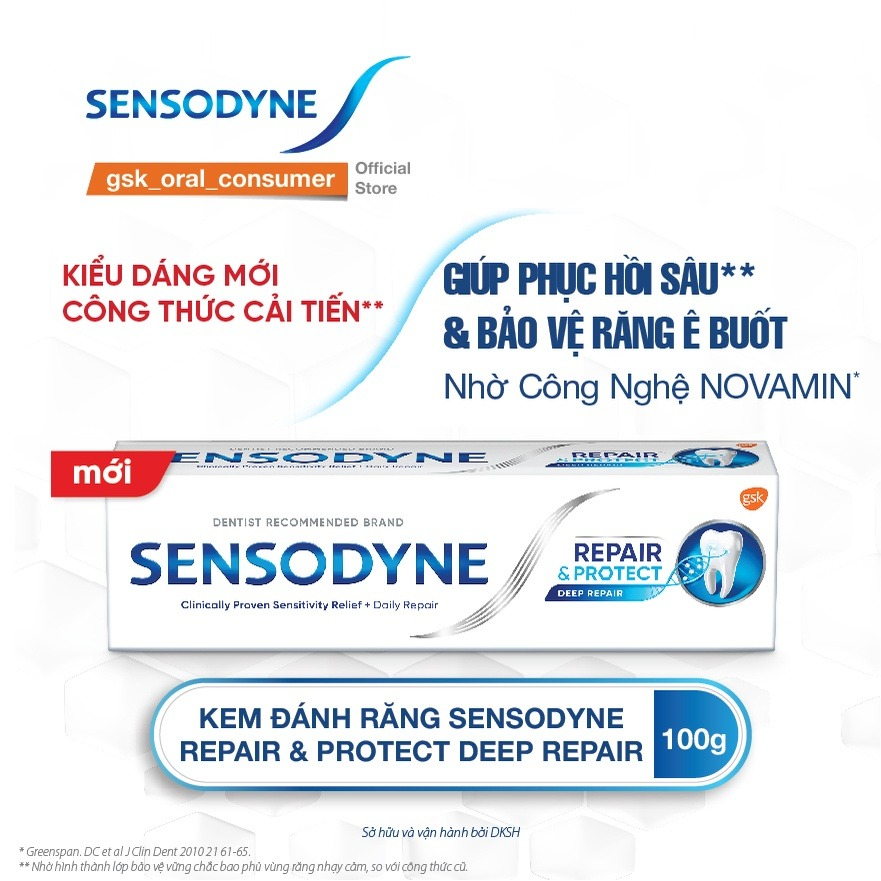 Kem Đánh Răng Sensodyne Repair & Protect Deep Repair 100g
