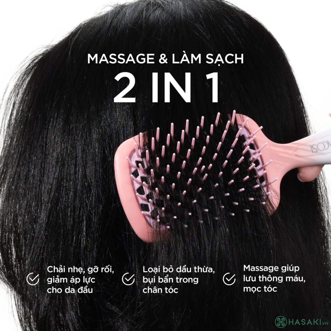 Lược Vacosi Dạng Lưới Massage & Gỡ Rối Tóc Ướt C20