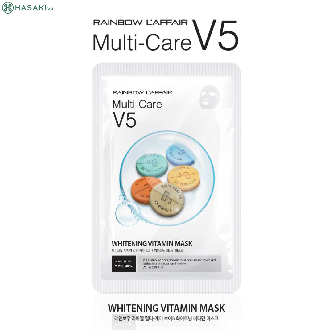 Mặt Nạ Vitamin Làm Sáng Da Rainbow L’affair Multi-Care Moisture Vitamin Mask 25g