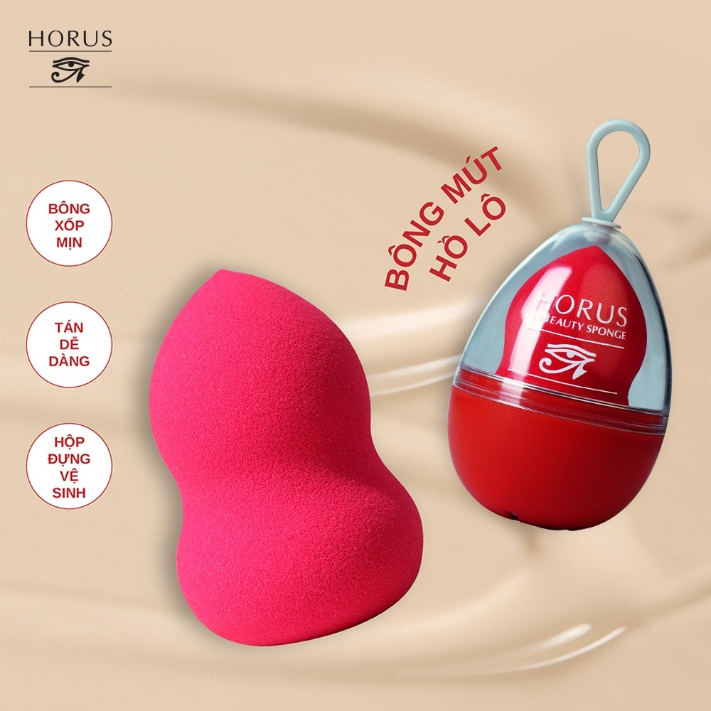 Mút Trang Điểm Horus 3D Beauty Sponge màu hồng