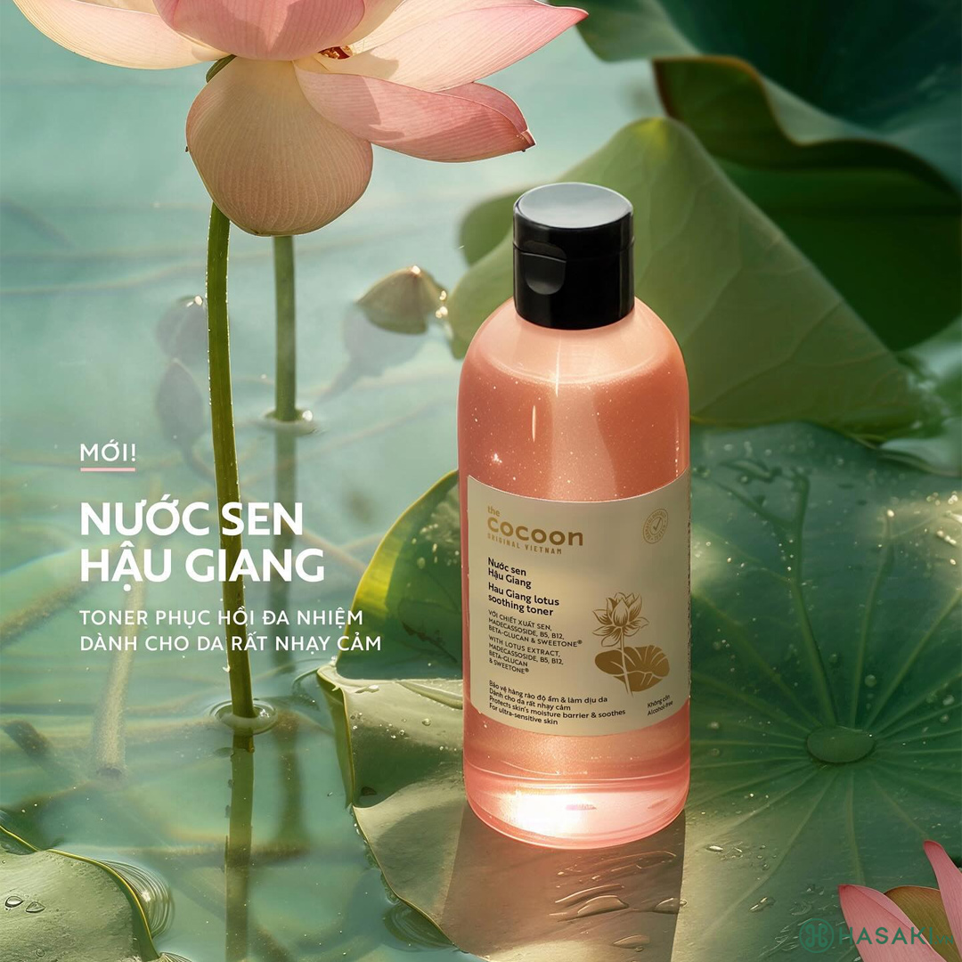 Nước Cân Bằng Sen Cocoon Hau Giang Lotus Soothing Toner Làm Dịu Da