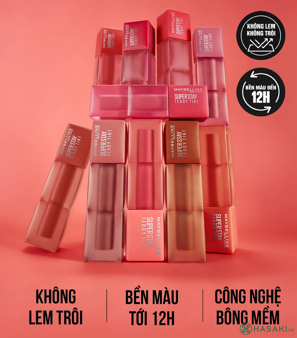 Son Kem Bông Maybelline Superstay Teddy Tint 5ml