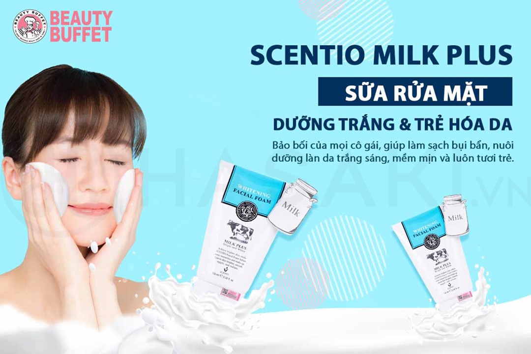 Beauty Buffet Scentio Milk Plus Whitening Facial Foam