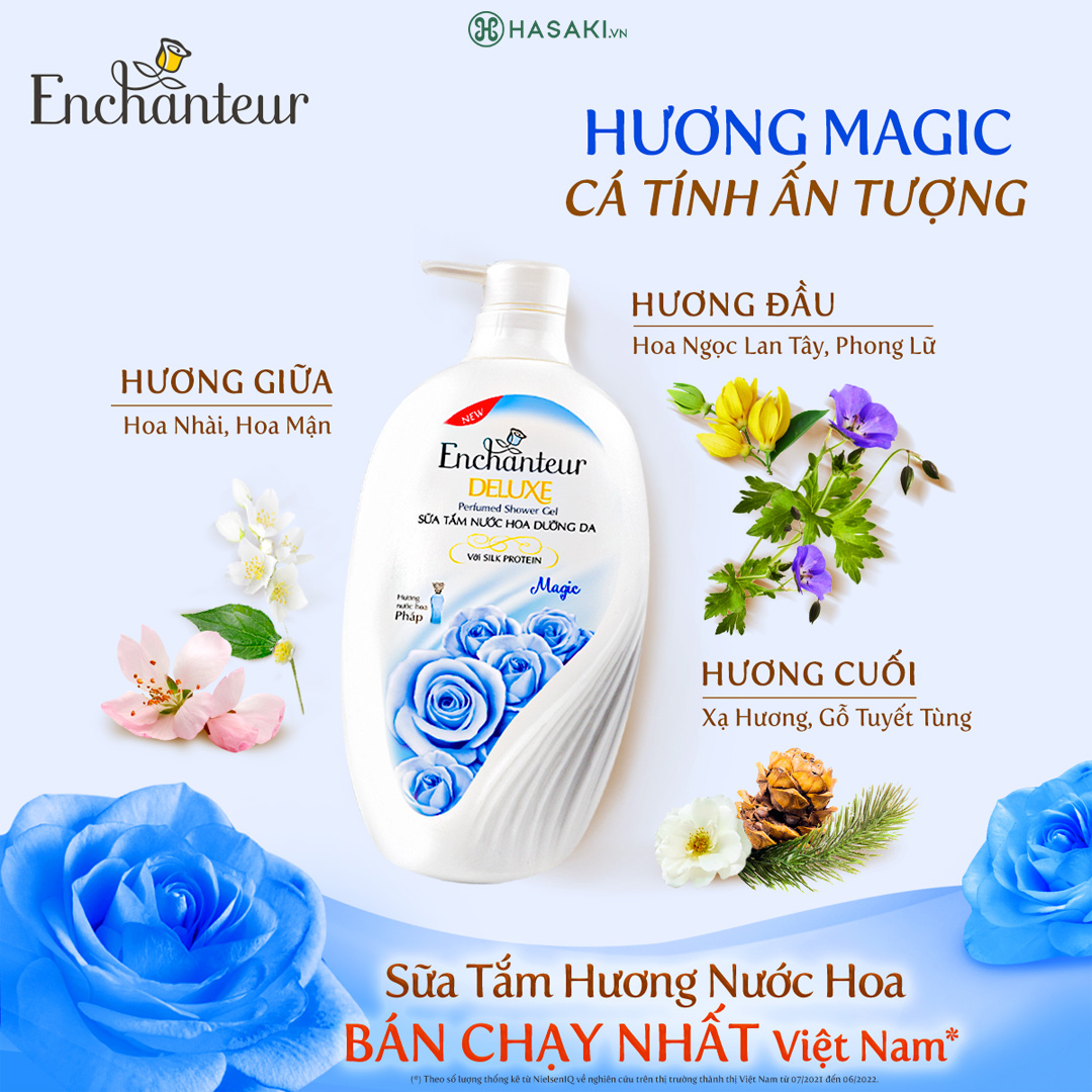 Sữa Tắm Enchanteur Nước Hoa Dưỡng Da Magic 650g