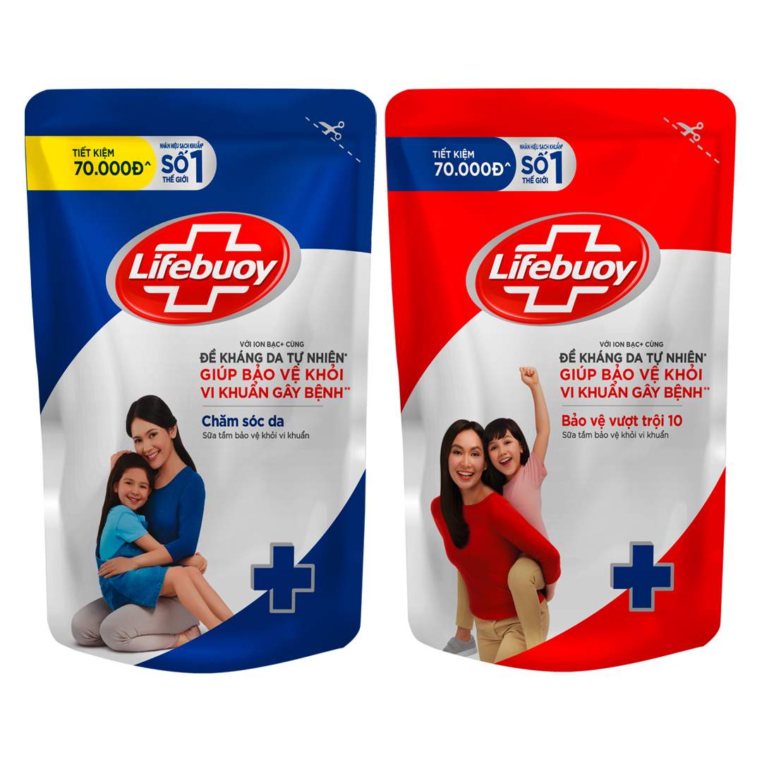 Sữa Tắm Lifebuoy Bảo Vệ Khỏi Vi Khuẩn Dạng Túi 800g