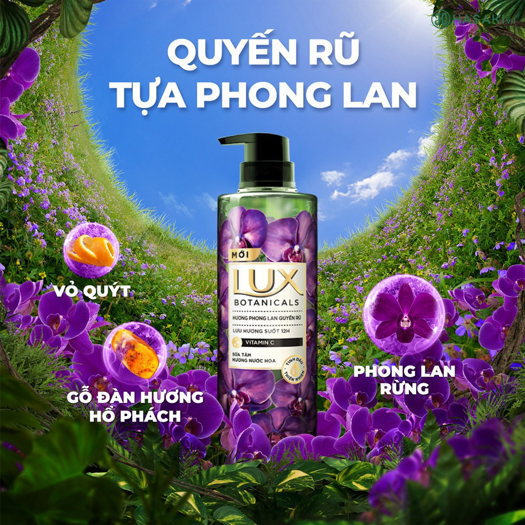 Sữa Tắm Lux Botanicals Hương Phong Lan Quyến Rũ 