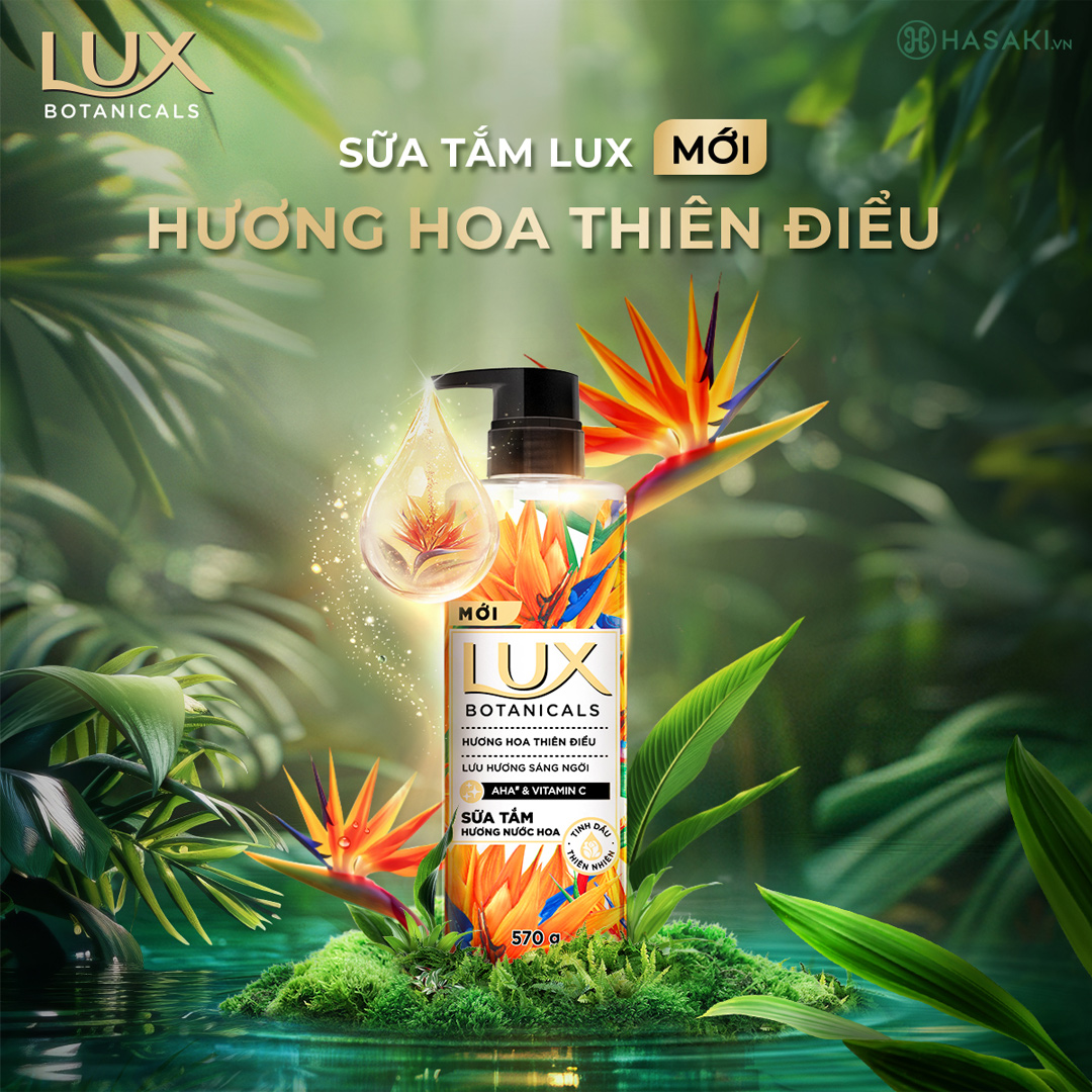 Sữa Tắm Lux Botanicals Hương Hoa Thiên Điểu 570g