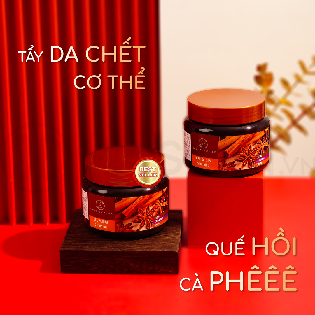 Tẩy Da Chết Toàn Thân Exclusive Cosmetic Gel Scrub Coffee Cinanmon Cloves