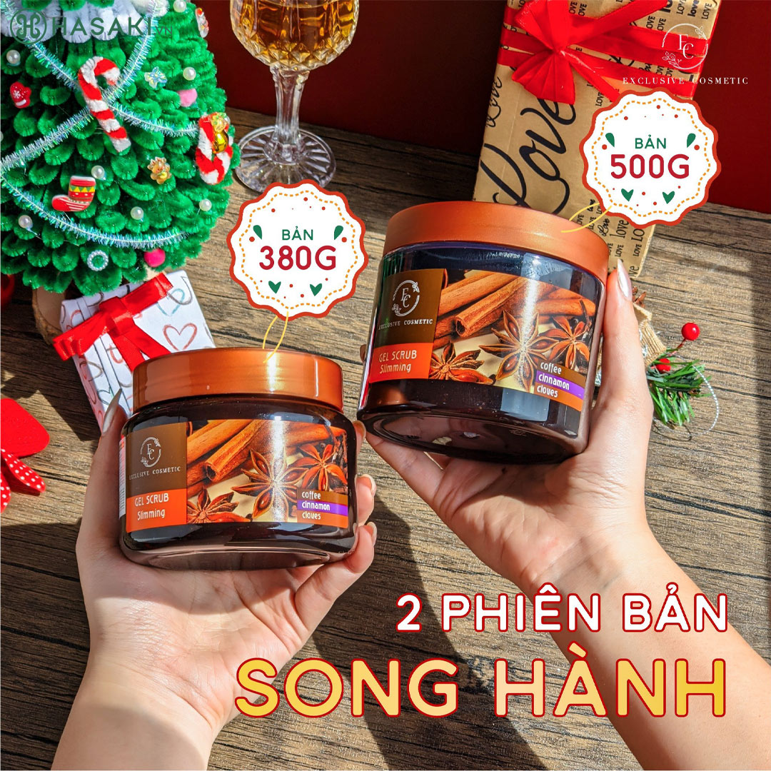 Tẩy Da Chết Toàn Thân Exclusive Cosmetic Gel Scrub Coffee Cinanmon Cloves