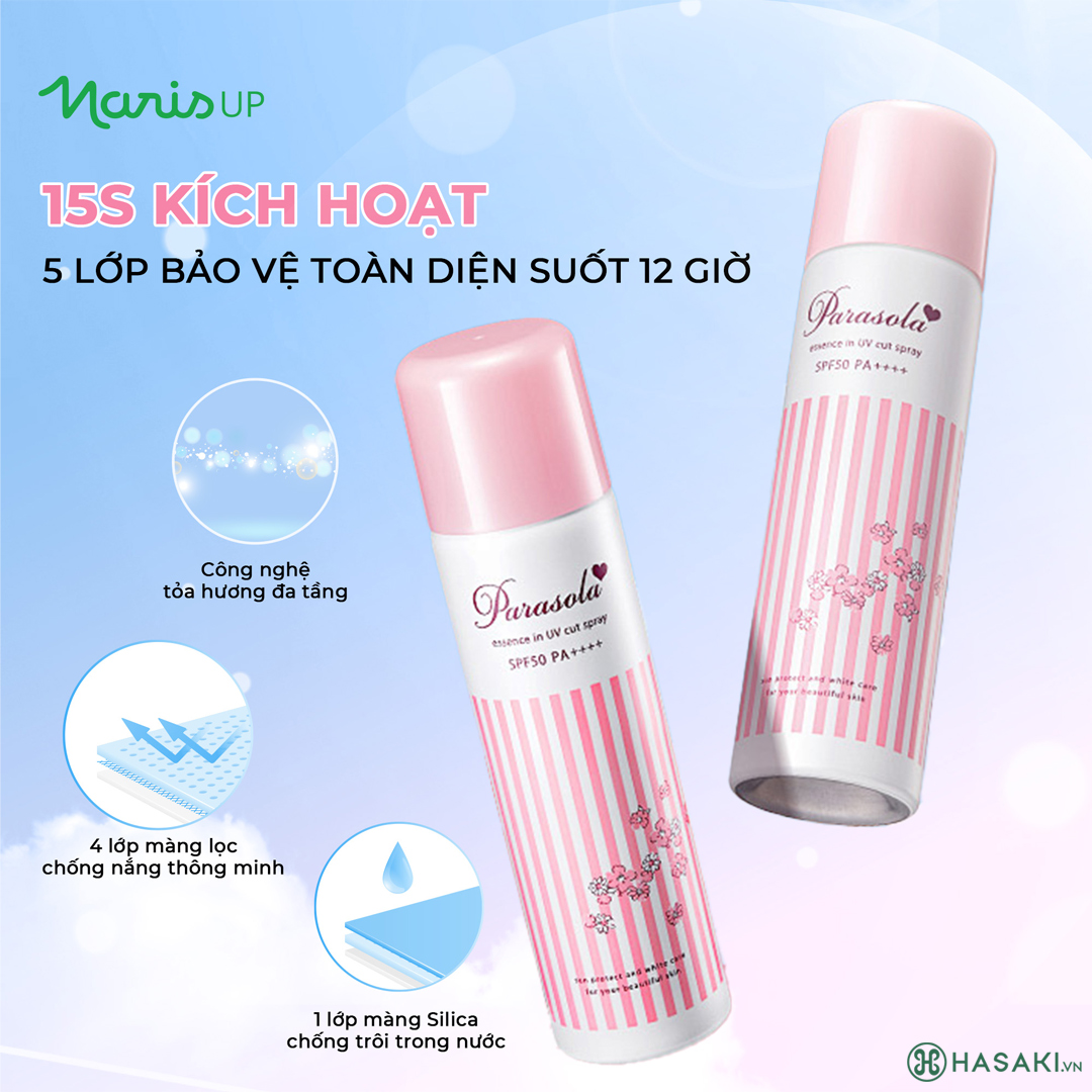 Xịt Chống Nắng Naris Cosmetics Dưỡng Sáng Da 90g nay đã có tại Hasaki