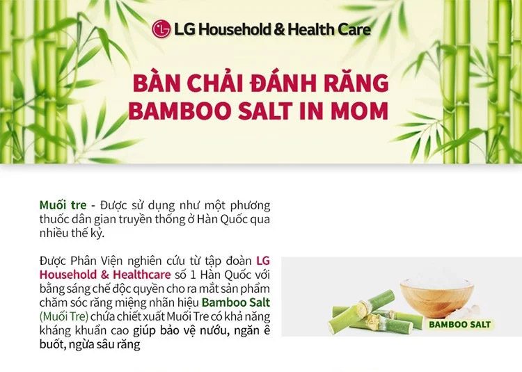 Bàn Chải Đánh Răng Bamboo Salt Chiết Xuất Muối Tre