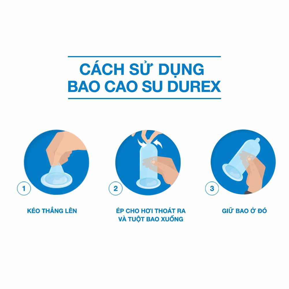 Cách sử dụng Bao Cao Su Durex Invisible Extra Thin Extra Sensitive