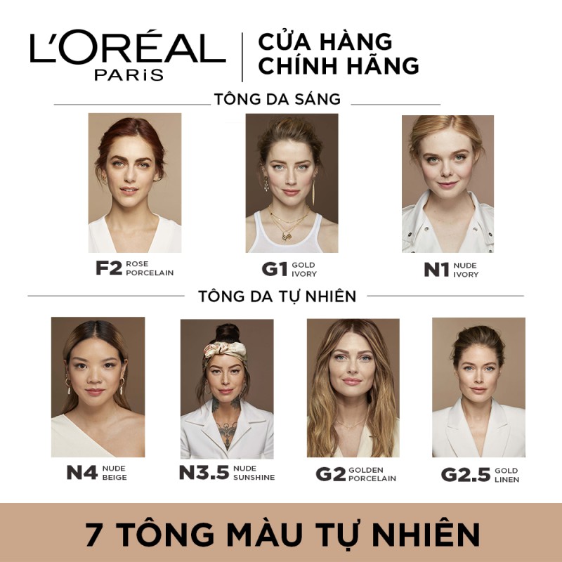 Kem Nền L'Oréal True Match Super-Blendable Foundation hiện đã có mặt tại Hasaki với 5 tông màu phù hợp với làn da châu Á.