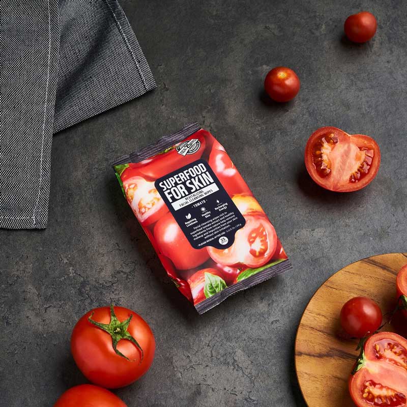 Khăn Ướt Tẩy Trang Farmskin Superfood For Skin Cleansing Wipes Tomato hiện đã có mặt tại Hasaki