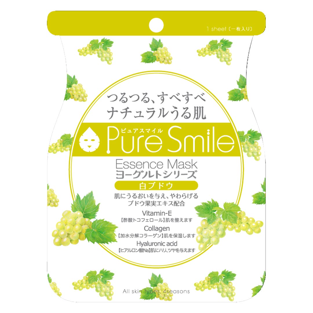 Mặt Nạ Dưỡng Da Chiết Xuất Nho Pure Smile Essence Mask Yogurt Series White Grape 23ml hiện đã có mặt tại Hasaki.