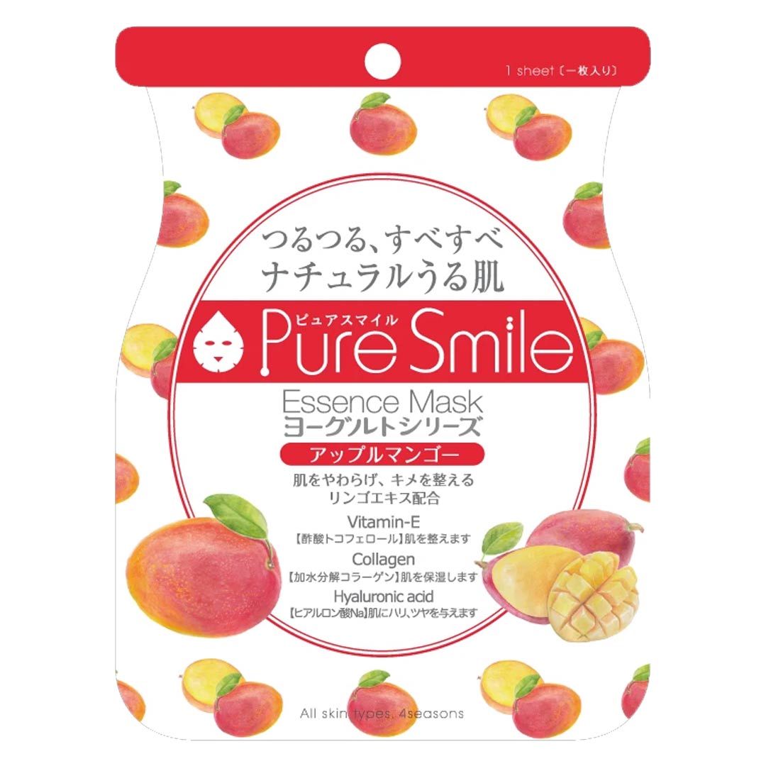 Mặt Nạ Dưỡng Da Chiết Xuất Xoài Táo Pure Smile Essence Mask Yogurt Series Apple Mango 23ml hiện đã có mặt tại Hasaki