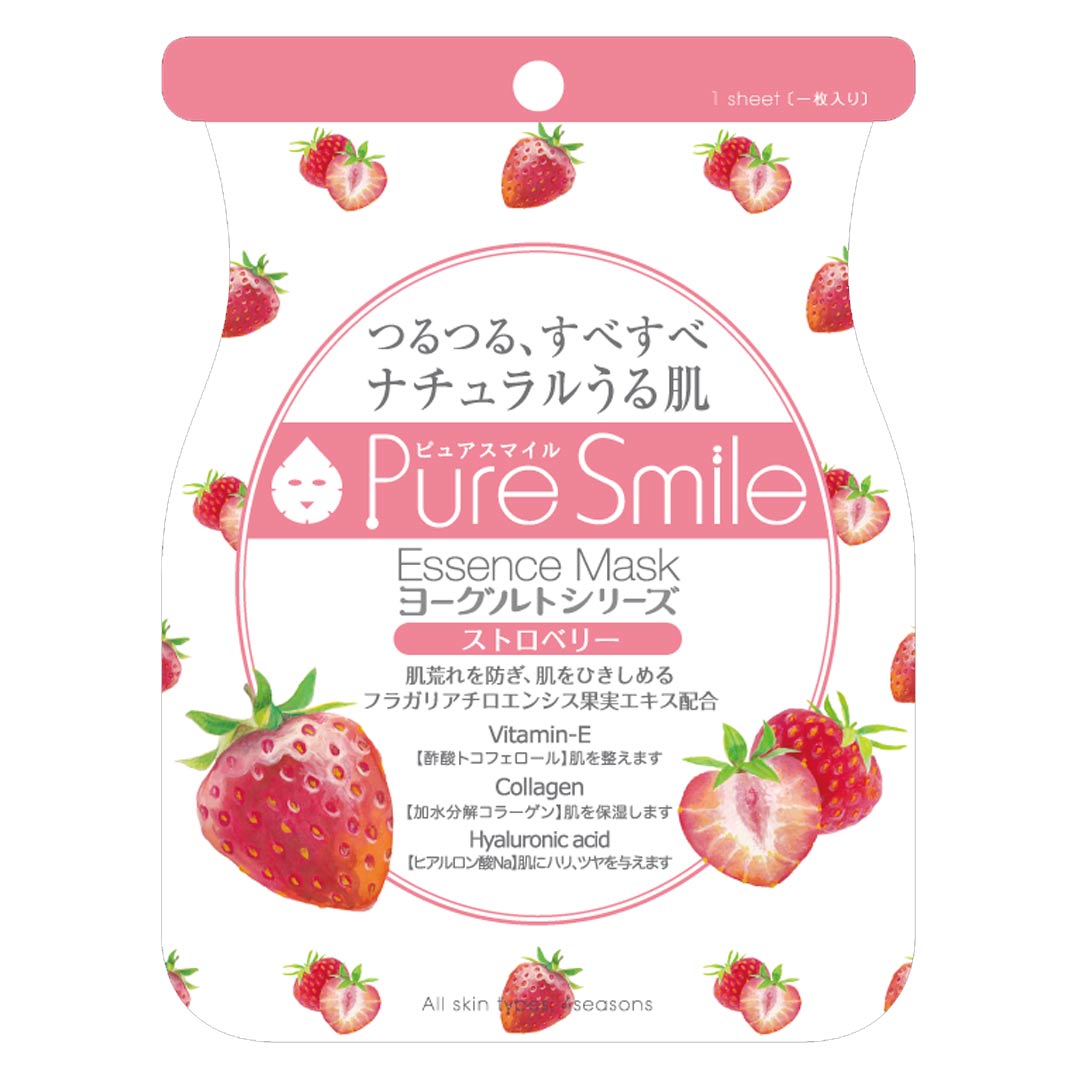 Mặt Nạ Dưỡng Da Chiết Xuất Dâu Tây Pure Smile Essence Mask Yogurt Series Strawberry 23ml hiện đã có mặt tại Hasaki.