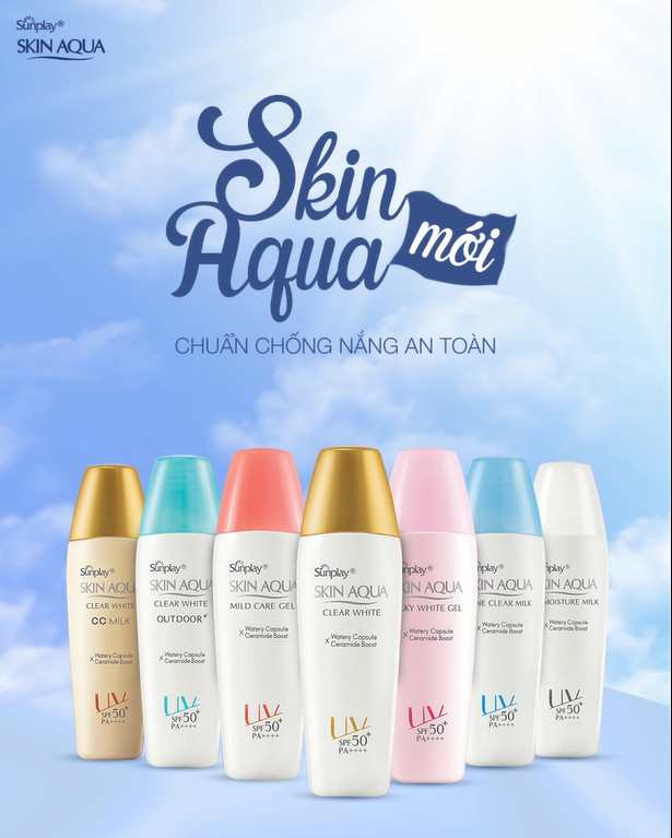 Sữa Chống Nắng Sunplay Skin Aqua Clear White SPF50+ PA++++ tạo lớp nền sáng mịn