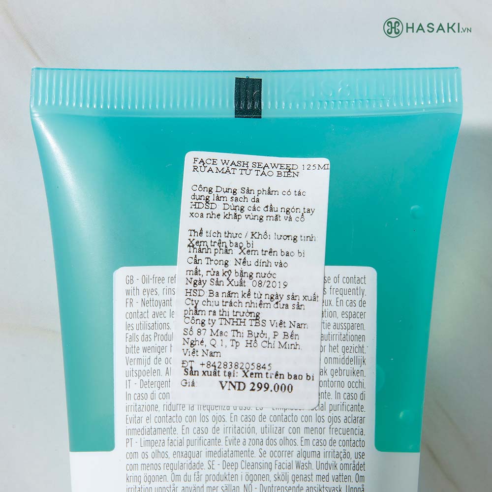 Sữa Rửa Mặt The Body Shop Seaweed Deep Cleansing Gel Wash chính hãng hiện đã có mặt tại Hasaki.