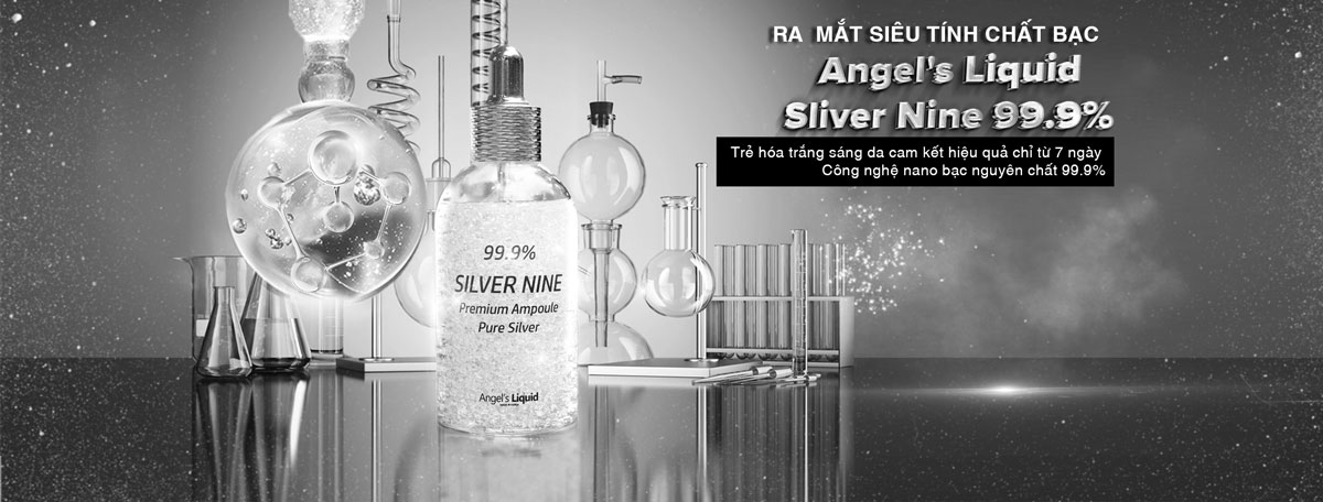 Tinh Chất Angel's Liquid 99.9% Silver Nine Premium Ampoule Pure Silver