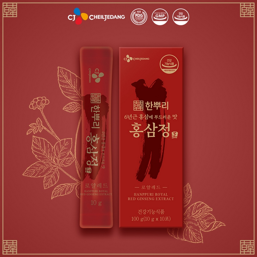Tinh Chất Hồng Sâm CJ Hanppuri Korean Royal Red Ginseng Extract (10mlx10 gói)