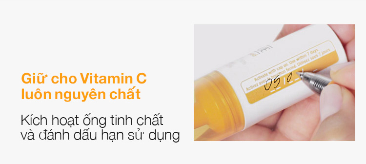 Tinh Chất Vitamin C Tươi Nguyên Chất Clinique sau khi kích hoạt cần được đánh dấu hạn sử dụng