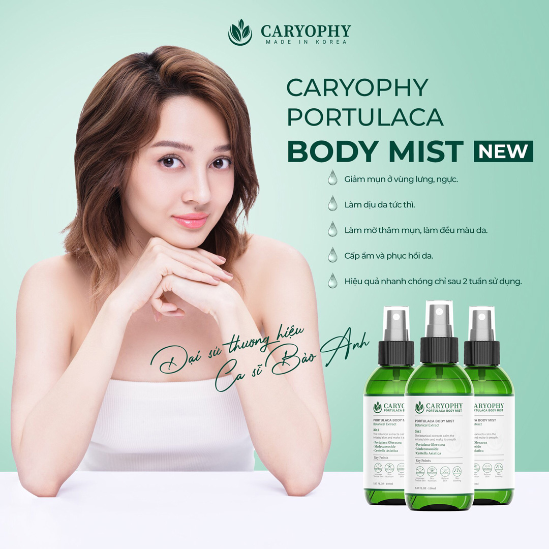 Xịt Giảm Mụn Toàn Thân Caryophy Portulaca Body Mist được nghiên cứu và kiểm định đáp ứng nhu cầu sử dụng cho mọi loại da kể cả da nhạy cảm.