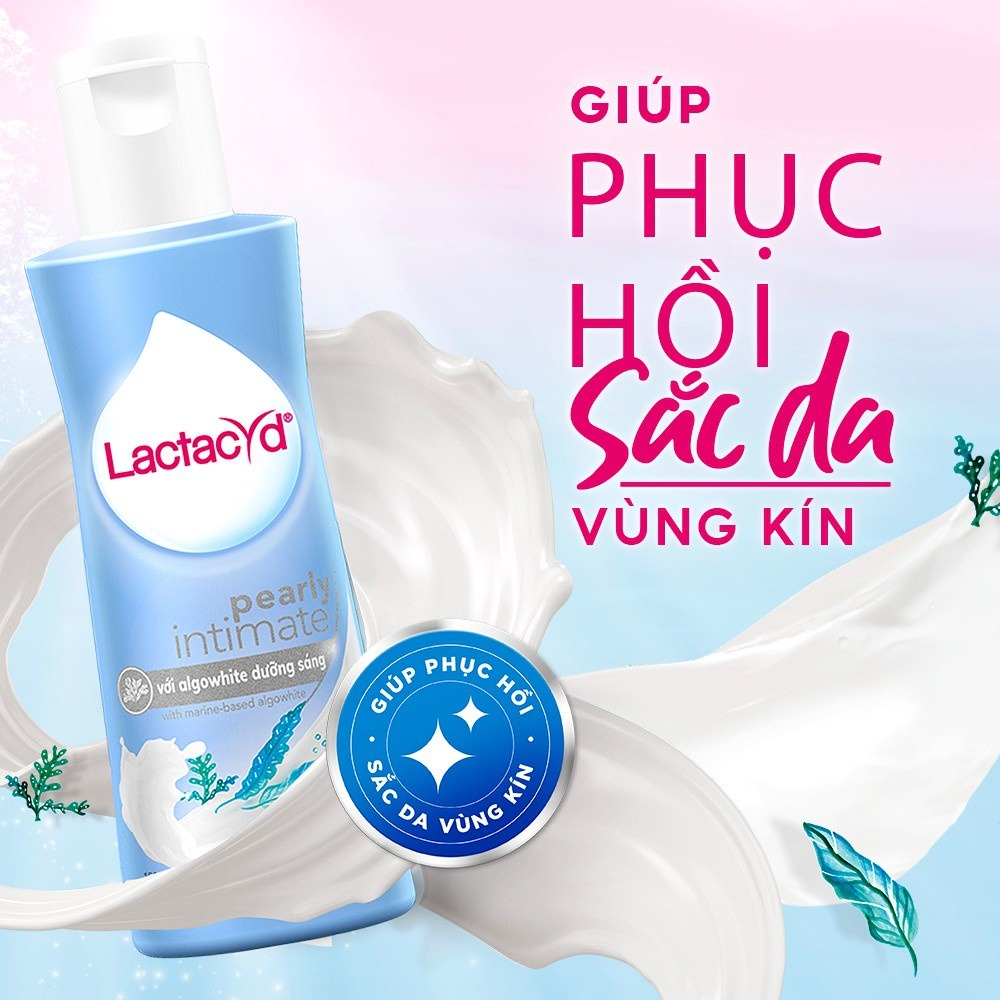 Dung Dịch Vệ Sinh Phụ Nữ Lactacyd Pearly Intimate Phục Hồi Sắc Da 60ml
