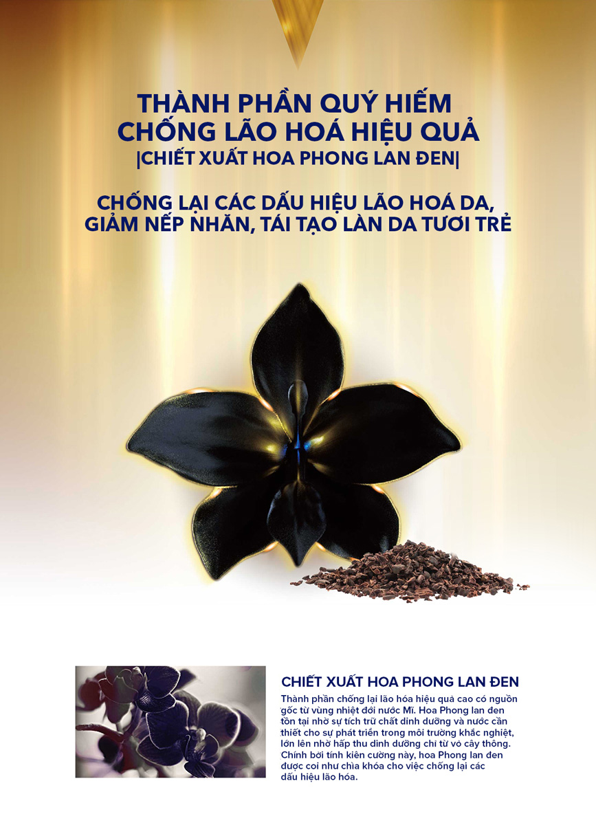 Kem Dưỡng Bio-Essence Bio-Vlift Face Lifting Cream Chiết Xuất Hoa Phong Lan Đen Chống Lão Hoá Da.